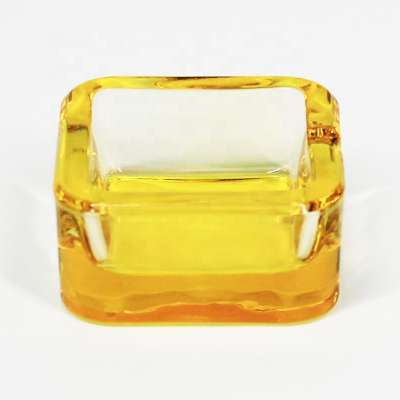 UKETA high quality custom logo clear glass ashtray