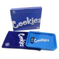 2020 Hot Selling Plastic 27cm Glowing Cookies Led Rolling Tray Smoking Custom Wholesale EKJ