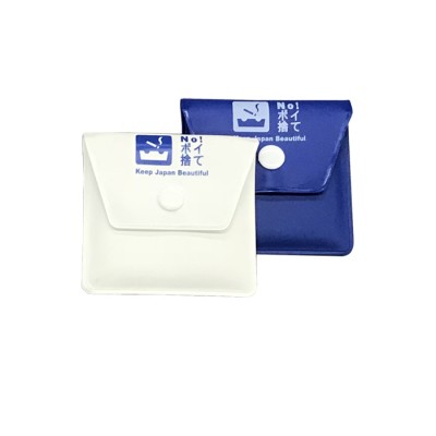 UKETA hot selling customize printing low MOQ eco friendly cigarette outdoor mini pocket ashtray pouch