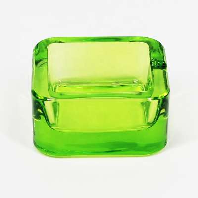 UKETA high quality glass ash trays color custom logo creative crystal glass ashtray