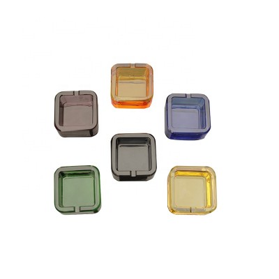 UKETA glass ash tray high quality colorful custom logo creative crystal glass ashtray