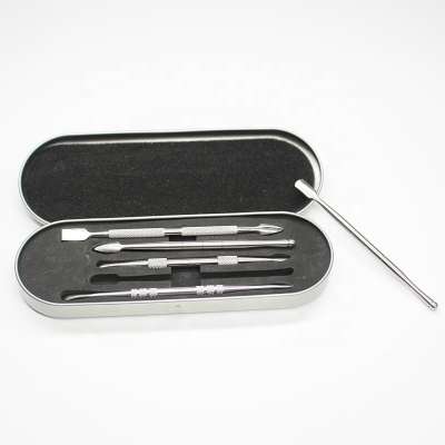 UKETA wholesale weed accessories stainless steel wax dabber dab tools set