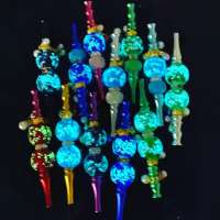 UKETA new style trendy luminous night lights shisha mouthpiece blunt holder smoking