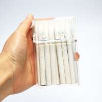 UKETA custom print Transparent Plastic Acrylic Cigarette Box with magnet